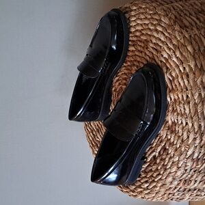 Marc Fisher Black Patent Loafers